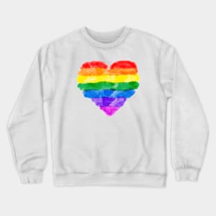 Watercolor heart Crewneck Sweatshirt